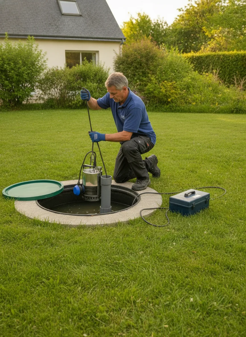 Dépannage pompe de relevage Chaumes-en-Retz – méthode / geste technique